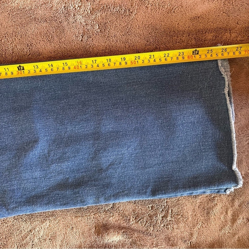 Scoop Womens Wide Leg Crop Jeans Medium Wash Raw Hem Blue Size 4 DSCPB178 - Picture 10 of 10
